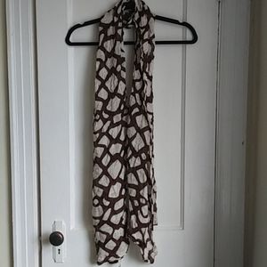 Fossil Brown & Cream Scarf